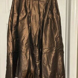 Boden Metallic Copper Skirt